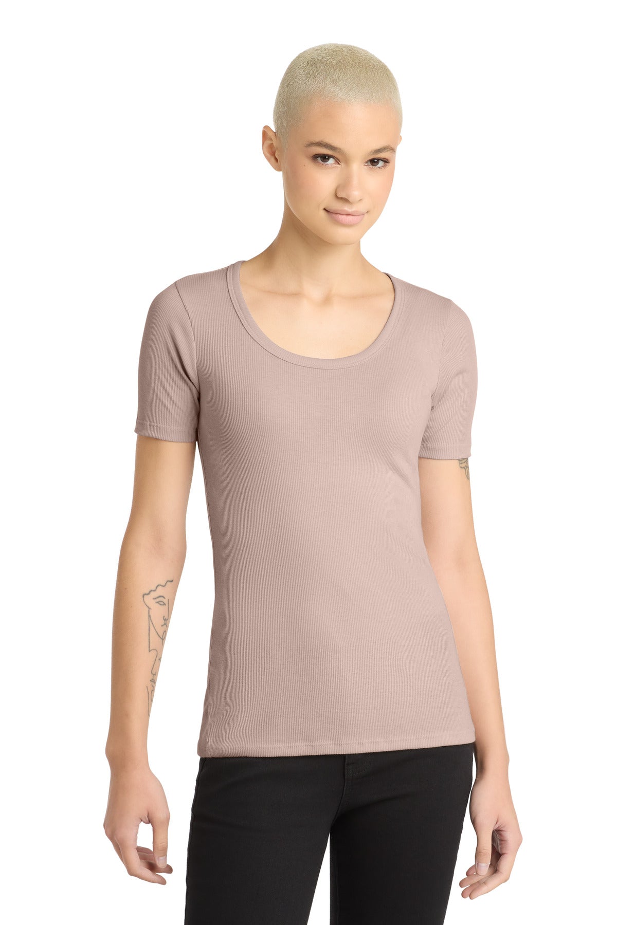 District ®  Women's V.I.T. ™ Rib Scoop Neck Tee DT6020